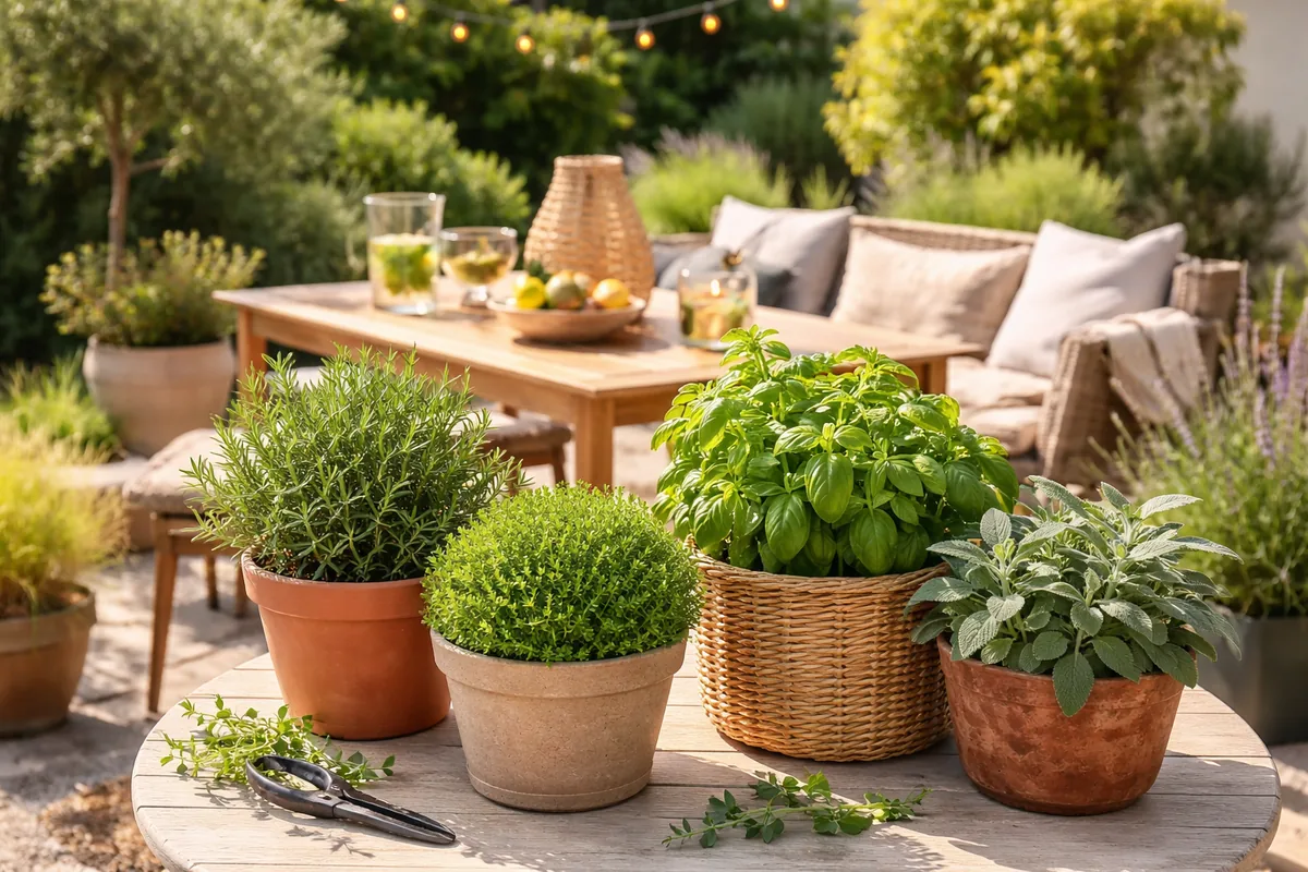 Peut-on utiliser des plantes aromatiques comme décoration extérieure