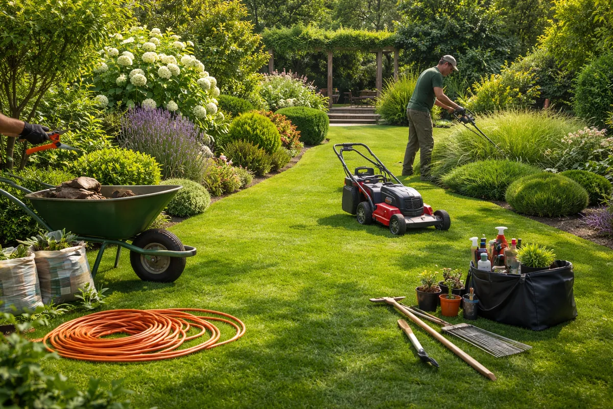 Combien coûte l'entretien d'un jardin de 100 m²